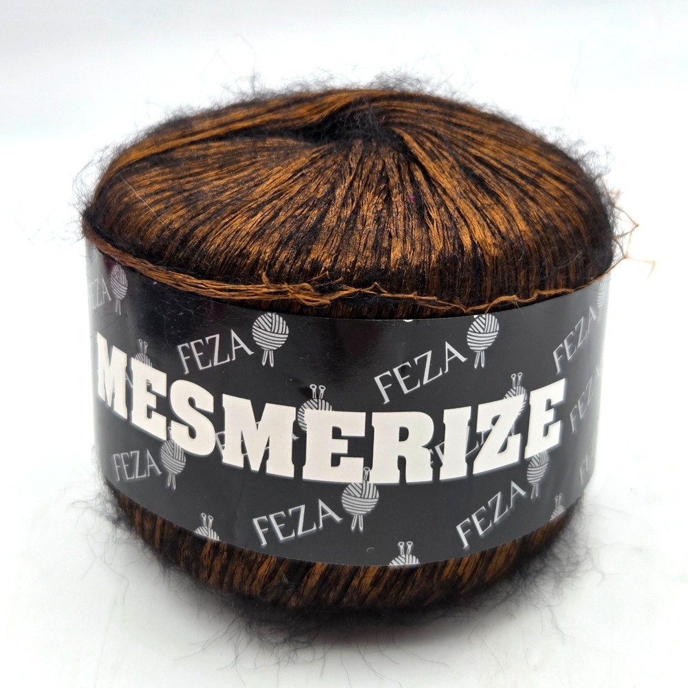 Feza Mesmerize Crochet Thread Dark Brown Made in Turkey